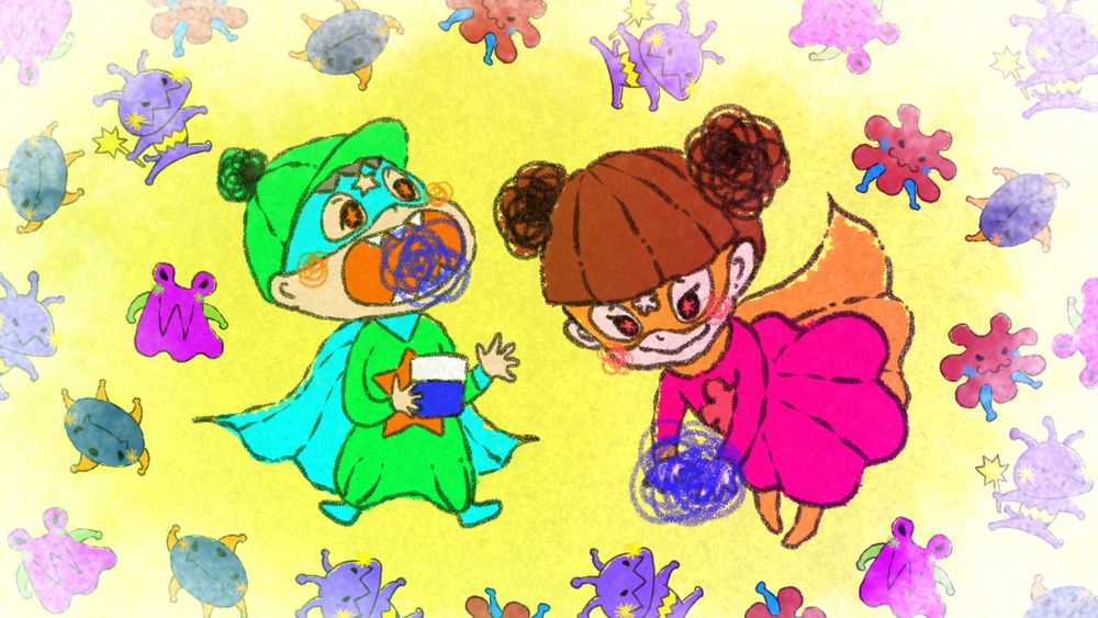 ごしごし ガラガラ