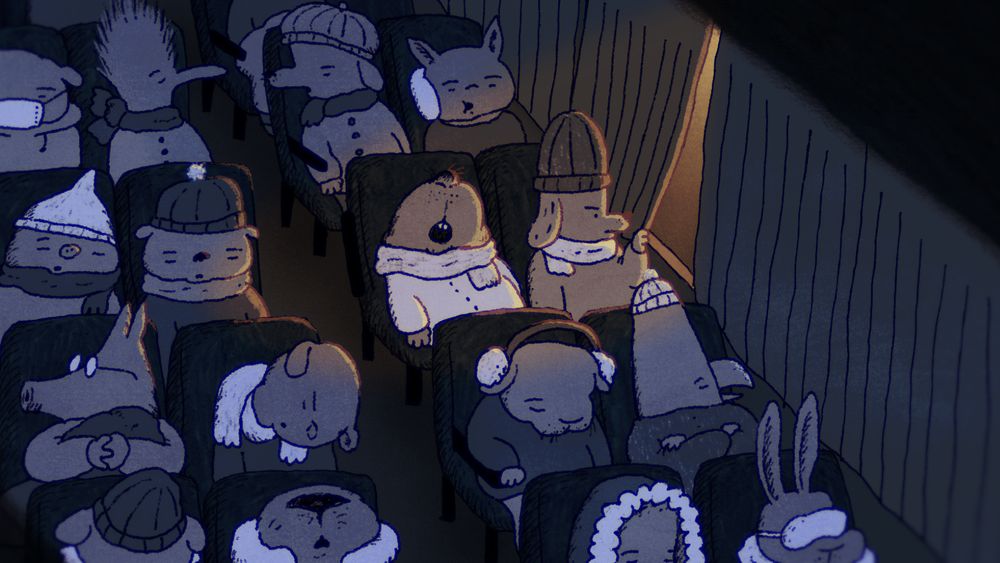 パーキングエリアの夜